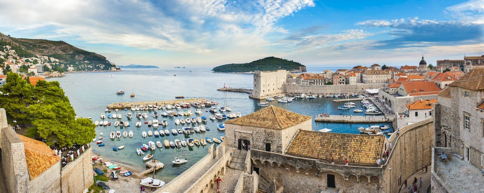 Un panorama della città di Dubrovnik