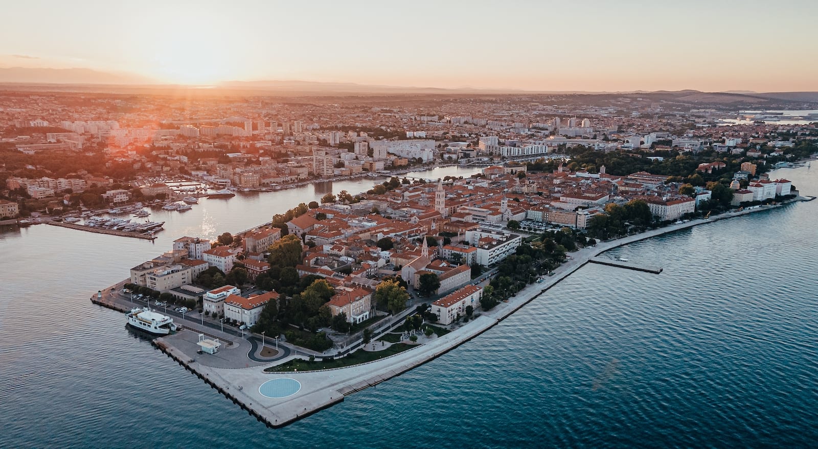 Una magnifica vista della città di Zara